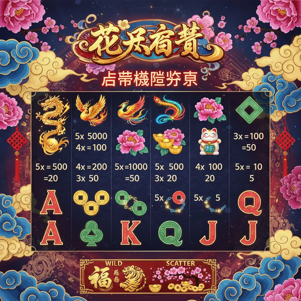 老虎機賠率表 - 花開富貴